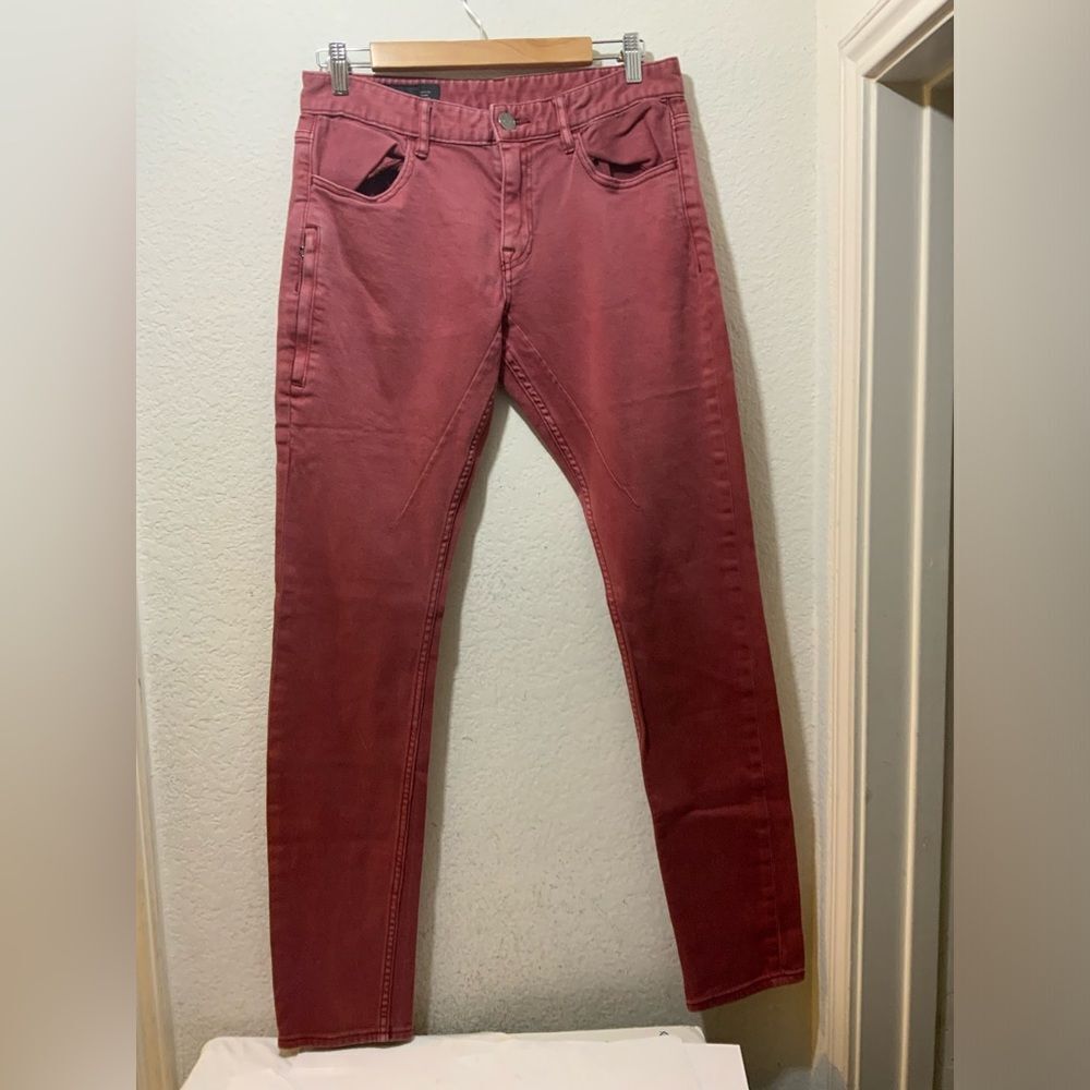 Armani Exchange red slim fit  chino pants size 30